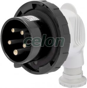 Ip67 90°Std.Plug 3P+E 16A 500V 7H GW60114 - Gewiss, Egyéb termékek, Gewiss, Ipari dugvillák és dugaszoló aljzatok, IEC 309 HP rendszer, Gewiss