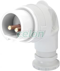 Ip44 90°Std.Plug 2P 16A 42V 12H GW60129 - Gewiss, Egyéb termékek, Gewiss, Ipari dugvillák és dugaszoló aljzatok, IEC 309 HP rendszer, Gewiss