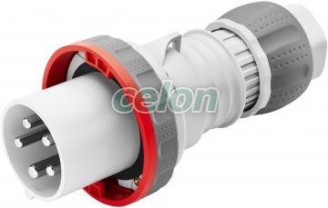 Plug Hp Ip67 3P+E 63A 400V 6H GW61052H - Gewiss, Egyéb termékek, Gewiss, Ipari dugvillák és dugaszoló aljzatok, IEC 309 HP rendszer, Gewiss