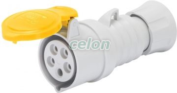 Connector Hp Ip44 3P+E 16A 110V 4H GW62002H - Gewiss, Egyéb termékek, Gewiss, Ipari dugvillák és dugaszoló aljzatok, IEC 309 HP rendszer, Gewiss