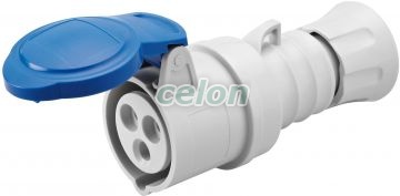 Connector Hp Ip44 2P+E 16A 230V 6H Fw GW62004FH - Gewiss, Egyéb termékek, Gewiss, Ipari dugvillák és dugaszoló aljzatok, IEC 309 HP rendszer, Gewiss