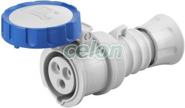 Connector Hp Ip67 2P+E 32A 230V 6H GW62037H - Gewiss, Egyéb termékek, Gewiss, Ipari dugvillák és dugaszoló aljzatok, IEC 309 HP rendszer, Gewiss