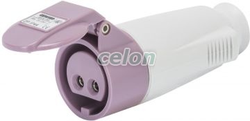 Ip44 Connector 2P 16A 24V N.R. GW62064 - Gewiss, Egyéb termékek, Gewiss, Ipari dugvillák és dugaszoló aljzatok, IEC 309 HP rendszer, Gewiss