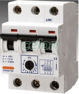 Motor Protection Switch 0.4-0.63A GW96754 - Gewiss, Egyéb termékek, Gewiss, Moduláris szerelvények, 90 AM rendszer, Gewiss