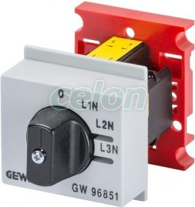 Voltmeter Change-Over Switch 4 Pos. L/N GW96851 - Gewiss, Egyéb termékek, Gewiss, Moduláris szerelvények, 90 AM rendszer, Gewiss