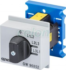 Voltmeter Change-Over Switch 4 Pos. L/L GW96852 - Gewiss, Egyéb termékek, Gewiss, Moduláris szerelvények, 90 AM rendszer, Gewiss