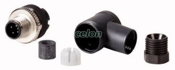 Connector 4 Pin, Right Angle Csnrm4 100053-Eaton, Automatizari Industriale, Senzori Fotoelectrici, proximitate, identificare, presiune, Conectori si accesorii pentru senzori, Eaton