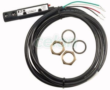 Opt. Sensor, Dc, 18Mm, Plastic, Cable 13103R6517 -Eaton, Automatizari Industriale, Senzori Fotoelectrici, proximitate, identificare, presiune, Senzori fotoelectrici, Eaton