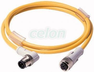 Cable 4Pin, Dc, Straight/Angled, 1M CSDR4A4CY2201-D -Eaton, Automatizari Industriale, Senzori Fotoelectrici, proximitate, identificare, presiune, Conectori si accesorii pentru senzori, Eaton