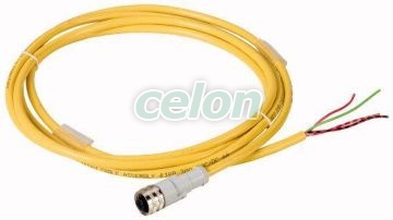 Conn. 4 Pin, Ac, Straight Female, 2M Csas4F4Cy2202 166982-Eaton, Automatizari Industriale, Senzori Fotoelectrici, proximitate, identificare, presiune, Conectori si accesorii pentru senzori, Eaton