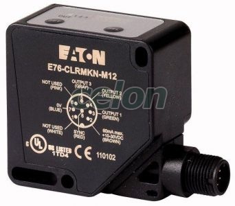 Opt. Sensor Color, 45Cm, Dc, Conn. E76-Clrmkn-M12 166926-Eaton, Automatizari Industriale, Senzori Fotoelectrici, proximitate, identificare, presiune, Senzori fotoelectrici, Eaton