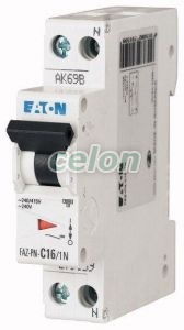 Siguranta automata FAZ-PN-C10/1N 10A 1P+N-Eaton, Aparataje modulare, Sigurante automate, Eaton