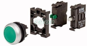 Complete Unit; Illum.Pushbutton Actuato M22-Dl-G-K10Led230-Bvp 132603-Eaton, Alte Produse, Eaton, Întrerupătoare și separatoare de protecție, Eaton