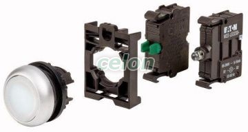 Complete Unit; Illum.Pushbutton Actuato M22-Dl-W-K10Led230-Bvp 132604-Eaton, Alte Produse, Eaton, Întrerupătoare și separatoare de protecție, Eaton