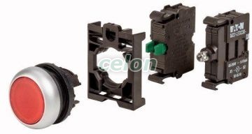 Complete Unit; Illum.Pushbutton Actuato M22-Dl-R-K10Led230-Bvp 132605-Eaton, Alte Produse, Eaton, Întrerupătoare și separatoare de protecție, Eaton