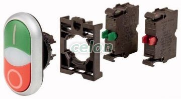 Complete Unit;Double Actuator Pushbutto M22-Ddl-Gr-X1/X0-K1001-Bvp 132626-Eaton, Alte Produse, Eaton, Întrerupătoare și separatoare de protecție, Eaton