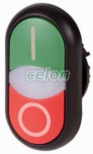 Buton Comanda Dublu,Indicator Luminos M22S-DDL-GR-X1/X0 -Eaton, Alte Produse, Eaton, Întrerupătoare și separatoare de protecție, Eaton