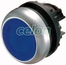 Világító nyomógomb, lapos, kék, reteszelt M22-DRL-B -Eaton, Egyéb termékek, Eaton, Kapcsolókészülékek, Eaton