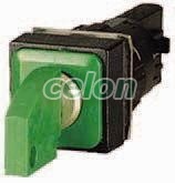 Kulcsos kapcsoló, 3 állású, zöld Q18S3-GN -Eaton, Egyéb termékek, Eaton, Kapcsolókészülékek, Eaton