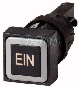 Nyomógomb fekete "Ein", visszálló Q18D-121 -Eaton, Egyéb termékek, Eaton, Kapcsolókészülékek, Eaton
