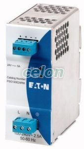 Power Supply,1 Ph,85-264Vac,24Vdc/5A Psg120E24Rm 172892-Eaton, Alte Produse, Eaton, Automatizări, Eaton