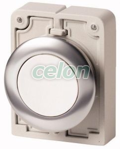 Pushbutton, Flushed, Stay-Put, Metal Ring, White M30C-Fdr-W 182943-Eaton, Alte Produse, Eaton, Întrerupătoare și separatoare de protecție, Eaton