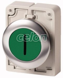 Pushbutton, Flushed, Spring-Return, Metal Ring, Green I M30C-Fd-G-X1 182956-Eaton, Alte Produse, Eaton, Întrerupătoare și separatoare de protecție, Eaton