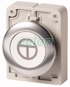 Pushbutton, Flushed, Spring-Return, Metal Ring, White M30C-Fd-W-X11 182963-Eaton, Alte Produse, Eaton, Întrerupătoare și separatoare de protecție, Eaton