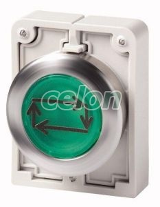 Pushbutton Actuator, Illuminated, Flushed, Spring-Return, Metal Ring, Green X32 M30C-Fdl-G-X32 182968-Eaton, Alte Produse, Eaton, Întrerupătoare și separatoare de protecție, Eaton