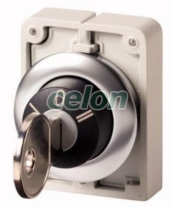 Key-Operated Actuator, 3 Positions (Custom), Stay-Put, Metal Ring, Ms1 Locker, 60° M30C-Fwrs3-A* 187095-Eaton, Alte Produse, Eaton, Întrerupătoare și separatoare de protecție, Eaton
