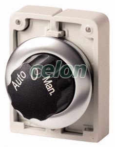 Selector Switch, 3 Positions, Stay-Put, Metal Ring, 60°, Auto-0-Man M30C-Fwr3-X94 187108-Eaton, Alte Produse, Eaton, Întrerupătoare și separatoare de protecție, Eaton