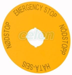 Eticheta Pt Oprire De Urgenta M22-XAK4 -Eaton, Alte Produse, Eaton, Întrerupătoare și separatoare de protecție, Eaton