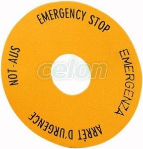 Emergency Stop Plates 16Mm SRT1 -Eaton, Alte Produse, Eaton, Întrerupătoare și separatoare de protecție, Eaton