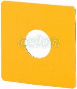 VÉSZ-KI tábla, üres, sárga, 50x50 mm SQ-GE -Eaton, Egyéb termékek, Eaton, Kapcsolókészülékek, Eaton