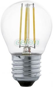 Bec Led 1x4W E27 2700k 11762 - Eglo, Surse de Lumina, Lampi si tuburi cu LED, Becuri LED sferic, Eglo
