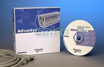 Advantys konfiguráló szoftver kábellel STBSPU1000 - Schneider Electric, Automatizálás és vezérlés, PLC és egyéb vezérlők, IP20-as elosztott I/O rendszer-Modicon STB, Schneider Electric