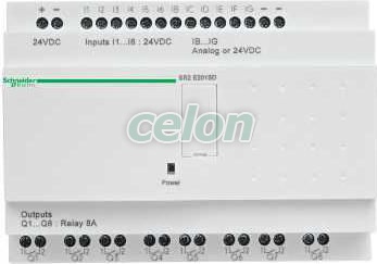 Zelio Logic komplett fejlesztői készlet, 20 I/O LCD 24 VDC (SR2B201BD + Zelio Soft 2 szoftver + programozó kábel), Automatizálás és vezérlés, PLC és egyéb vezérlők, Vezérlőmodulok - Zelio Logic, Schneider Electric