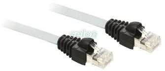 Kábel, Ethernet, Cat 5E, 2 x RJ45, 2m, Automatizálás és vezérlés, PLC és egyéb vezérlők, Ipari Switchek, Schneider Electric