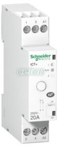 Contactor Ict Plus Hc 20A 1P Uc 230Vca A9C15031 - Schneider Electric, Aparataje modulare, Contactoare pe sina, Schneider Electric