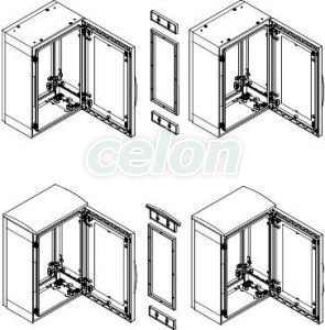 Cuplaj Oriz. Ral7035 Pla5X4 NSYMUPLA54G - Schneider Electric, Alte Produse, Schneider Electric, Accesorii tablouri și cofrete universale, Schneider Electric