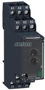 Zelio Control áramfigyelő relé, 2CO, 8A, 24…240VAC/DC, mérési tart.:4…1000mA, Automatizálás és vezérlés, Interfész, mérő- és vezérlőrelék, Időrelék, Schneider Electric