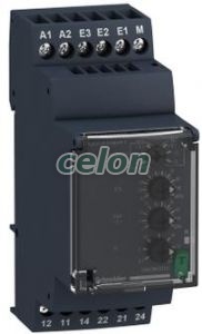 Zelio Control áramfigyelő relé, kikapcsolás késleltetővel, 2CO, 8A, 380…415VAC, mérési tart.:1,5…15A, Automatizálás és vezérlés, Interfész, mérő- és vezérlőrelék, Időrelék, Schneider Electric