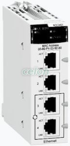 X80 kommunikációs modul, M340, Ethernet IP / Modbus TCP/IP, Automatizálás és vezérlés, PLC és egyéb vezérlők, Webalapú PLC-Modicon M340, Schneider Electric