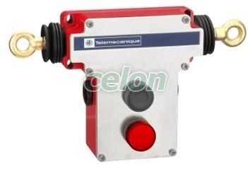 Dual Emergency Stop Rope Pull Switch, Automatizari Industriale, Echipamente de securitate, Comutatori declansare urgenta, semnalizare avarie, Telemecanique