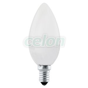 Bec Led Forma Lumanare 1x4W E14 Alb 4000k - Eglo, Surse de Lumina, Lampi si tuburi cu LED, Becuri LED forma lumanare, Eglo