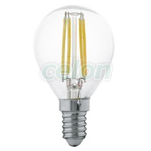 Bec Led Forma Clasica 1x4W E14 Alb Cald 2700k - Eglo, Surse de Lumina, Lampi si tuburi cu LED, Becuri LED forma clasica, Eglo