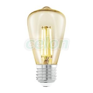 Bec Led Decorativ 1x3.5W E27 Alb Cald 2200k - Eglo, Surse de Lumina, Lampi LED Vintage Edison, Eglo