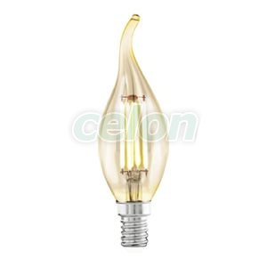 Bec Led Decorativ 1x4W E14 Alb Cald 2200k - Eglo, Surse de Lumina, Lampi LED Vintage Edison, Eglo