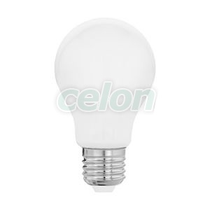 Bec Led Forma Clasica 1x8W E27 Alb Cald 2700k - Eglo, Surse de Lumina, Lampi si tuburi cu LED, Becuri LED forma clasica, Eglo