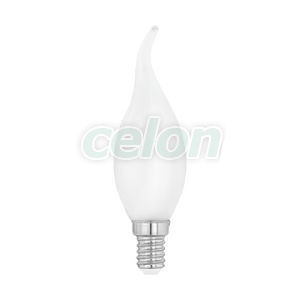 Bec Led Forma Lumanare 1x4W E14 Alb Cald 2700k - Eglo, Surse de Lumina, Lampi si tuburi cu LED, Becuri LED forma lumanare, Eglo